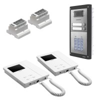 Videx CVKC4K 4000 Series 2 Button, Flush Mounted Colour Video Intercom Kit & Keypad With 6256 Handset(s)